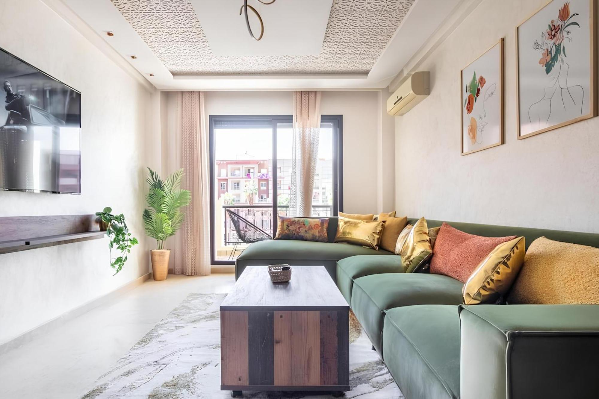 C-Appartement De Luxe Plein Centre De Gueliz Avec Piscine Parking Wifi Netflix Marrakesh Eksteriør billede